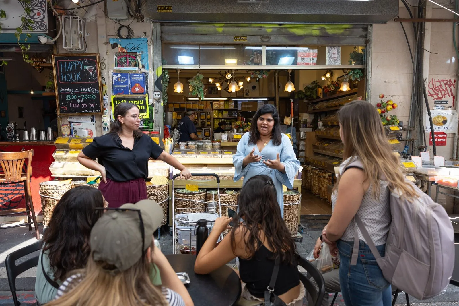 תמונה מהסיור בשוק לוינסקי